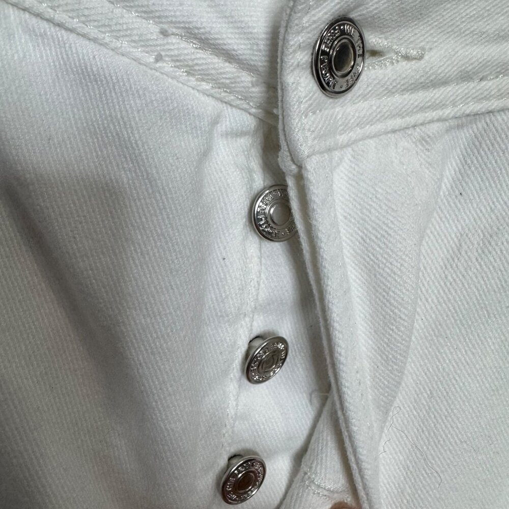 WE THE FREE x free people maggie mid rise straight jeans in white size 31 - Picture 4 of 11